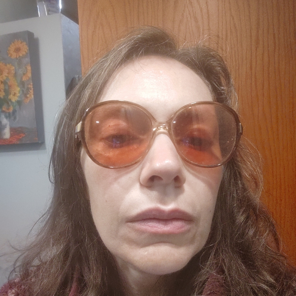 Vintage Yves Saint Laurent Gold and Brown Sunglasses - Picture 6 of 6